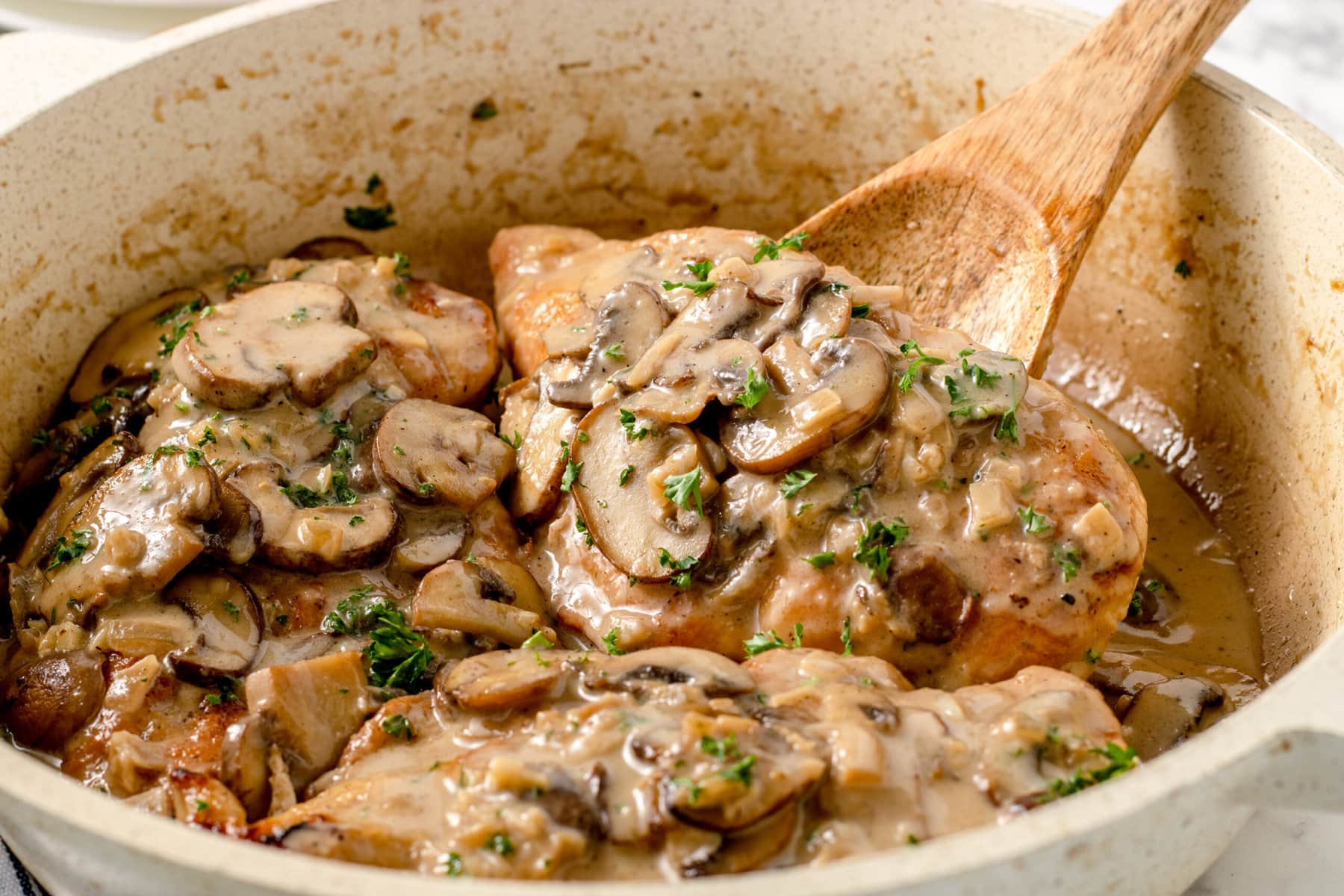 Chicken Marsala Recipe (Easy, Creamy, One Pan!) - Chicken Breast Recipes